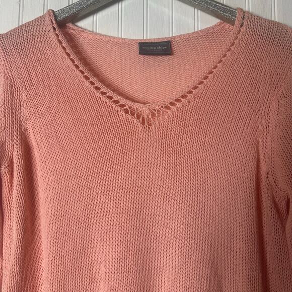 Wooden Ships Pastel Pink Knit Sweater - Picture 3 of 6